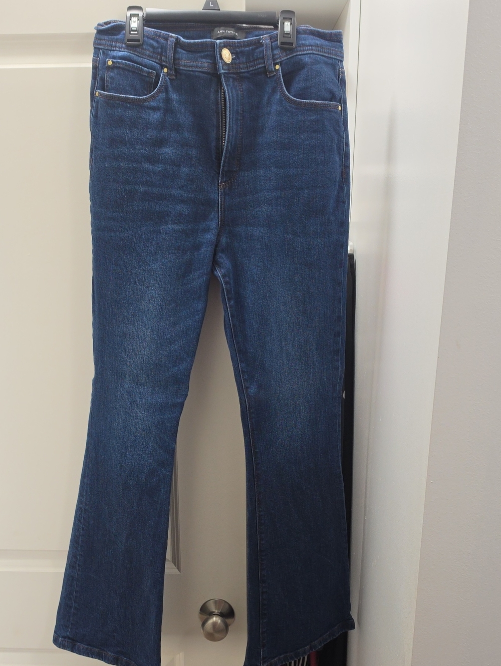 Ann Taylor Dark Blue Flared Jeans